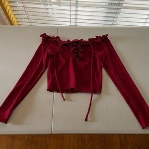 Blashe Red Crop Top (S)